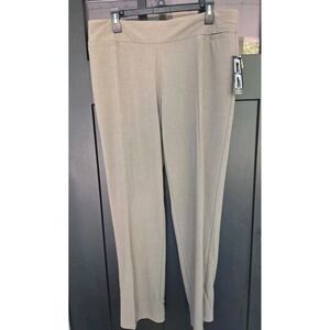 NEW Kim Rogers  Pull-on Straight Leg Tummy Control Pants BROWN Women Size 14
